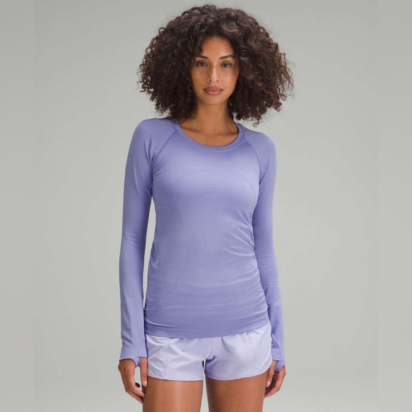 Lululemon swiftly tech long sleeve 2.0 dark lavender NWT - Picture 1 of 8